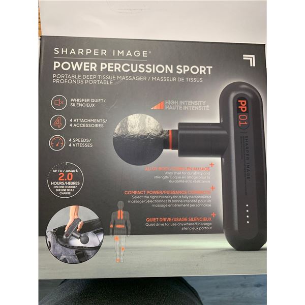 NEW Sharper Image Power Percussion Sport Massager in box