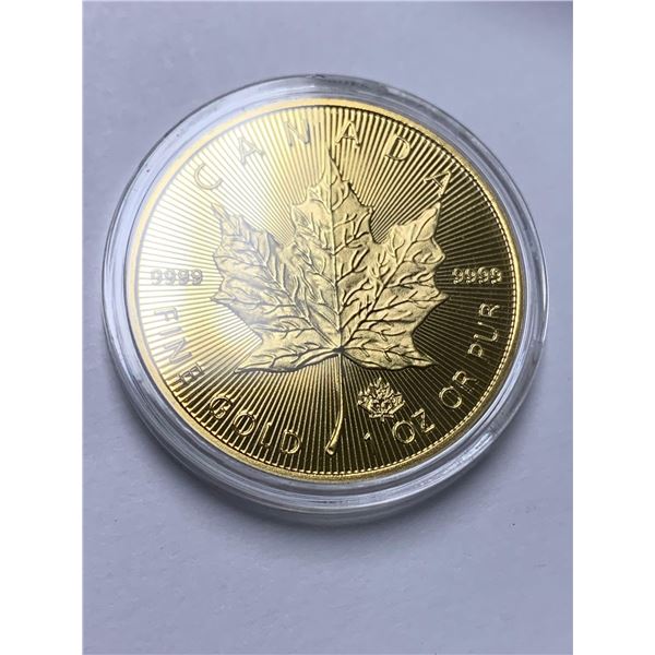 Canada .9999 Fine one Troy Ounce $5.00 Gold - COPY