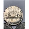 Image 2 : Canada 1969 Vintage $1.00 Voyageur Dollar - LOT of 3
