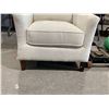 Image 2 : Off White Fabric Accent Chair