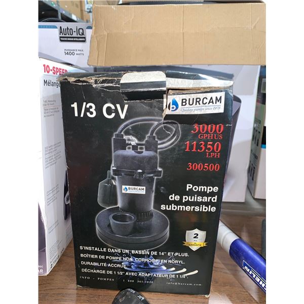 Burcam Submersible Sump Pump