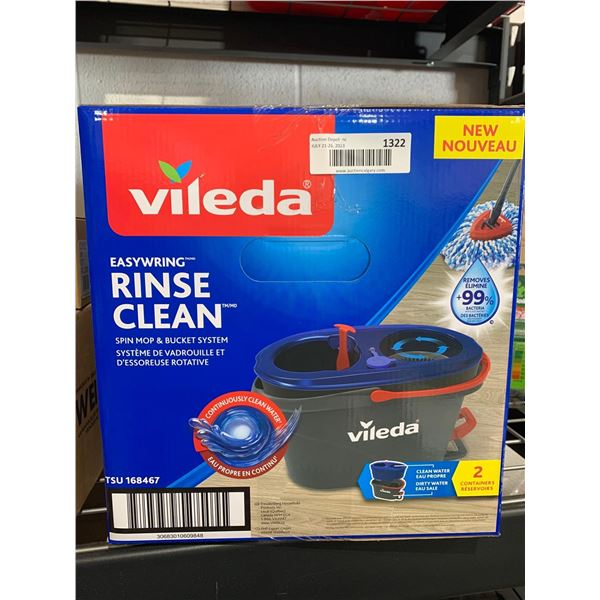 Vileda rinse clean spin mop & bucket system