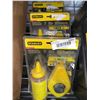 Image 1 : Stanley Layout Set, 50' Chalk Line Lot of 3