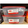 Image 1 : Rubbermaid Easy Find Lids System 2.5 Gallon Food Storage Totes Lot of 2