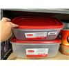 Image 2 : Rubbermaid Easy Find Lids System 2.5 Gallon Food Storage Totes Lot of 2