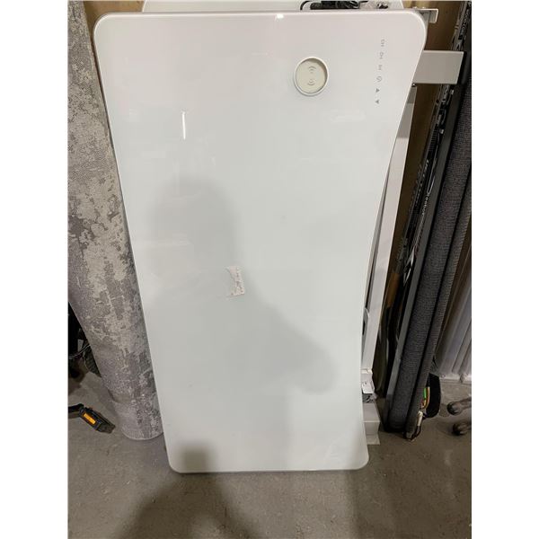 airLIFT Modern Height Adjustable Electric Glass Desk with Drawer (Unassembled)