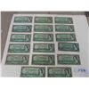 Image 1 : (17) 1954 Canada $1 Paper Bills 