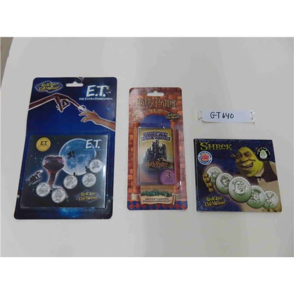 Shrek Coin Set ET, Shrek, Harry Potter The Spirit Reel Coins Collector Coins All ...
