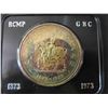 Image 2 : 1973 Canada $1 Coin '100th Anniversary RCMP' Toned with