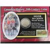 Image 5 : 1929 Canada 50 Cent Silver Coin on Display Card with Certificate