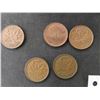 Image 2 : 2 Rolls of Canadian Pennies - 1 Roll of Assorted