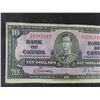 Image 2 : 1937 Canada $10 Paper Bill 