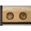 Image 1 : 2-1 1/2" BRONZE PROOF HISTORY OF THE UNITED