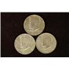 Image 1 : 1966, 67 & 1968-D 40% SILVER JFK HALF DOLLAR