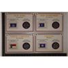 Image 1 : 4 US STATE QUARTER AND STAMPS SETS: 2000 NEW