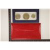 Image 2 : 1976 SILVER 3 COIN BICENTENNIAL UNC SET IN RED