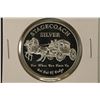 Image 1 : 1 TROY OZ .999 FINE SILVER PF ROUND STAGECOACH