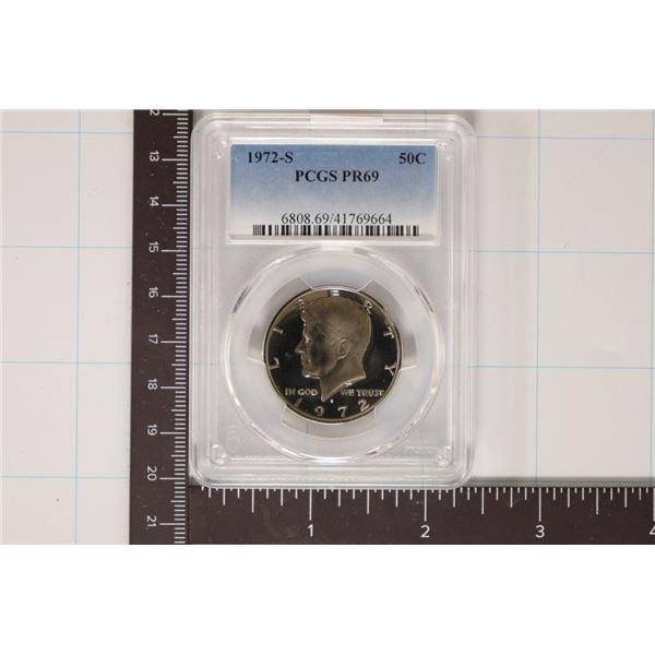 1972-S KENNEDY HALF DOLLAR PCGS PR69