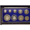 Image 2 : 1977 SILVER JAMAICA 9 COIN PROOF SET 1.8772 ASW