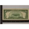 Image 2 : 1953-B US $5 RED SEAL NOTE CRISP UNC WATCH FOR OUR