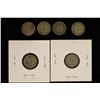 Image 1 : 6 GREAT BRITAIN SILVER 3 PENCE COINS: 1937-1943