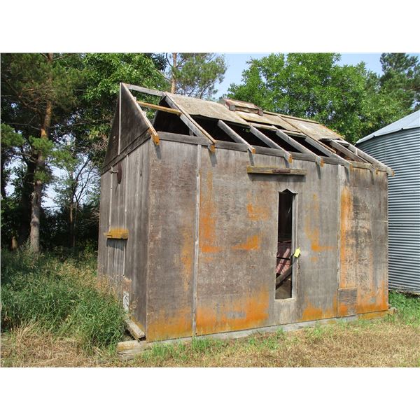 Wooden Grain Flat Bottom Bin (1200 Bushels)