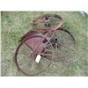 Image 1 : (3x Bid Price) (2) 24" Steel Wheels, (1) 27" Steel Wheel