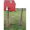 Image 1 : (2x Bid Price) (2) Vintage Disk Stands