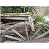 Image 5 : Vintage 4 Wheel Wooden Wagon