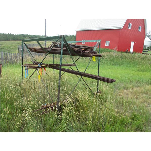 Metal Stand with Rebar & T-Posts