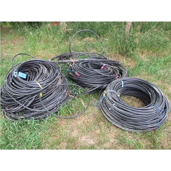 (8) Rolls of 1/2" Poly Tube (Various Lengths - Partials or Used)