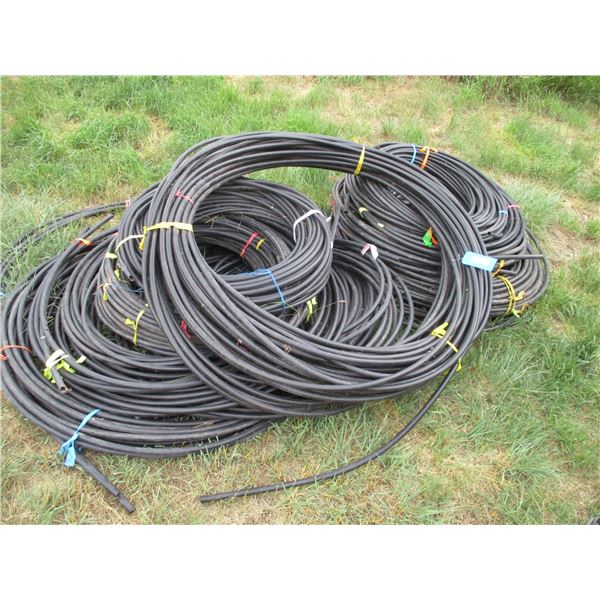 Pile of 1/2" Poly Tube (Various Lengths - Partials or Used)