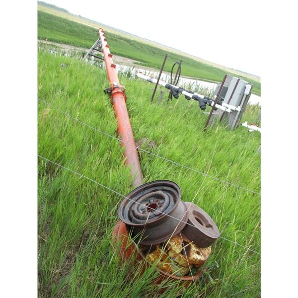 Brandt 845 45' Auger Tube without Auger with 4" Irrigation Intake and Agitator on the end
