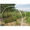 Image 1 : Arch Hoops (10' Diameter), Rebar Posts, 2" Pipe