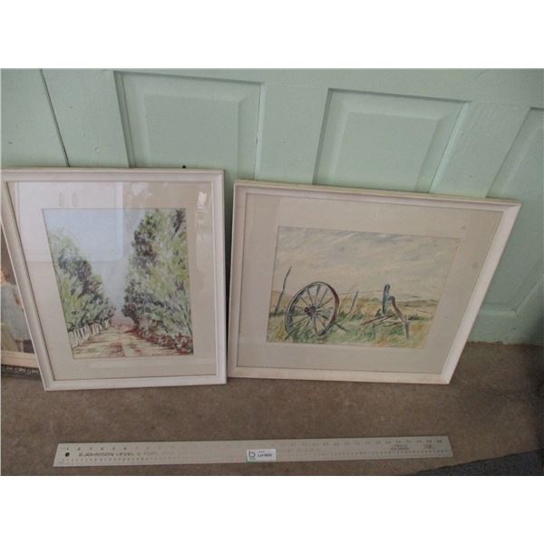 (2) M. Davenport Pictures (17 x 21")