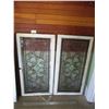 Image 1 : (2x Bid Price) (2) Stained Glass Windows (22.5 x 44")