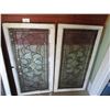 Image 2 : (2x Bid Price) (2) Stained Glass Windows (22.5 x 44")