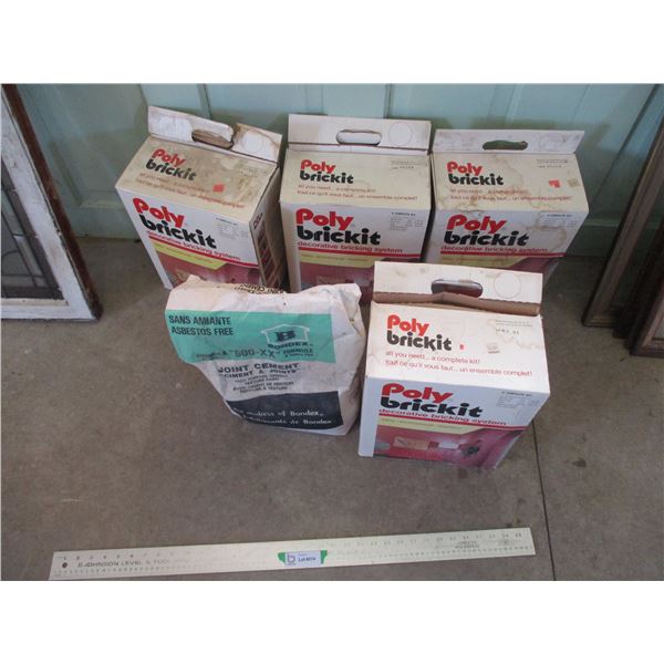 (2x Bid Price) (4) Poly Brickit - Decorative Bricking System, Misc.
