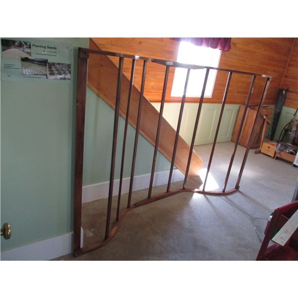 Wooden Canopy for a Bed with Spindles, Headboard/Footboard & Sides (87 x 57")