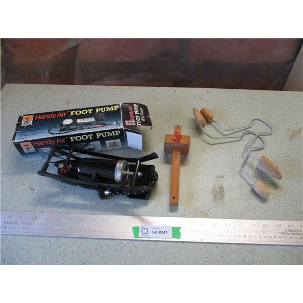 Shoe Stretchers, Foot Pump, Marking Gauge