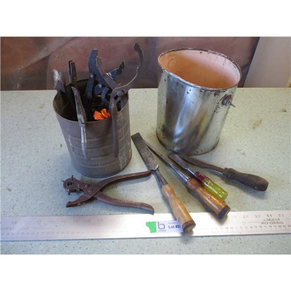 Misc. Hand Tools (Pliers, Punches, Oil Filter Wrench, Chisels)