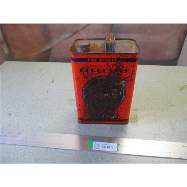 Original Gunk Degreaser Tin (Poor Condition, Back cut and folded in)
