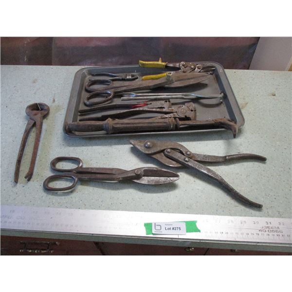 Nail Pullers, Tin Snips, Fence Pliers,