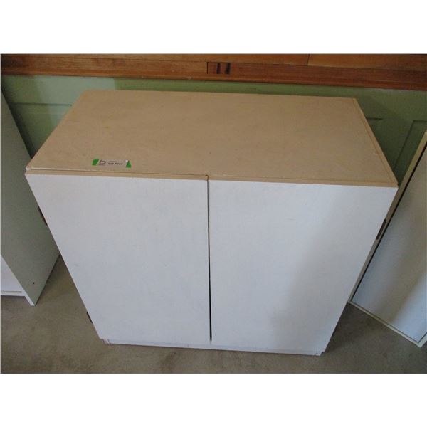 Two Door Cabinet on Wheels (32" Tall)