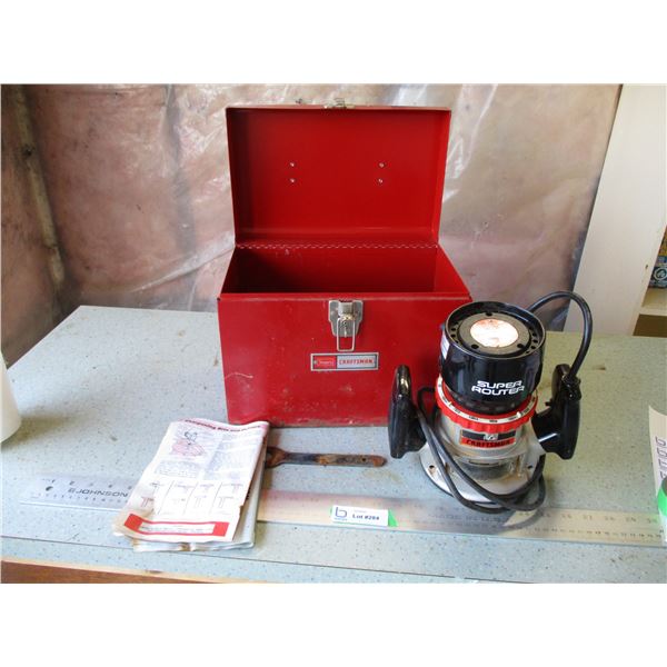 Craftsman Super Router with Storage Case