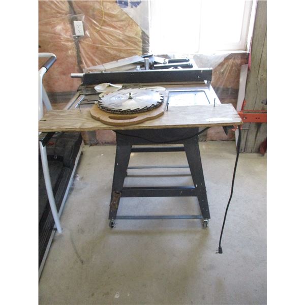 Sears Craftsman 12" Table Saw on Wheels with Accessories