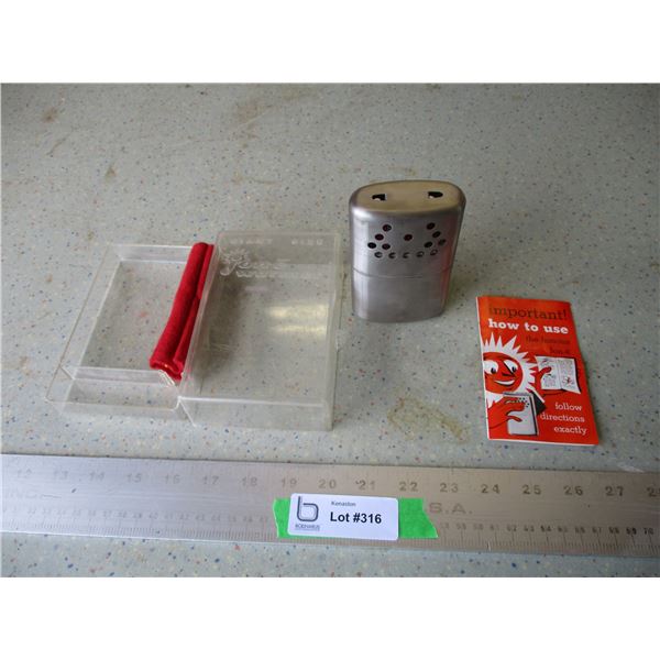 Vintage Hand Warmer with Case and Instructions