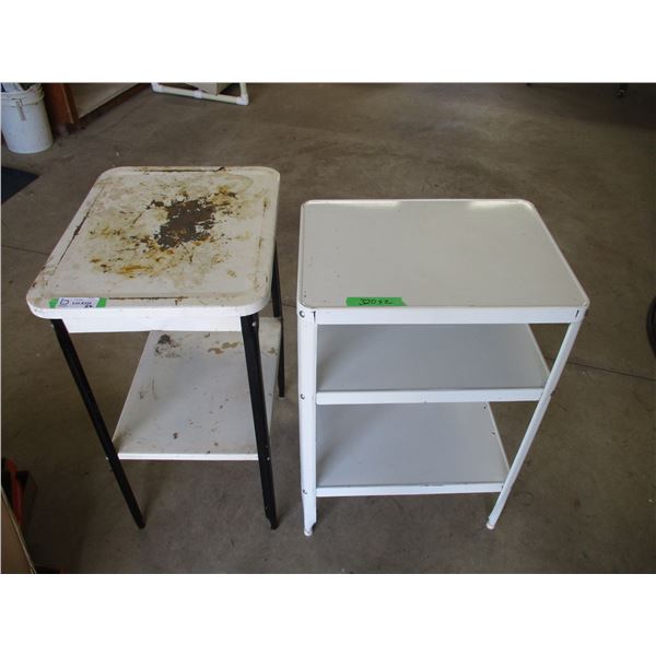 (2) Small Metal Stands