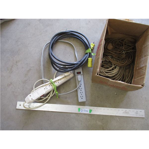Power Bar, Extension Cord, Rope Bodnarus Auctioneering