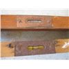 Image 3 : (2) 2' Vintage Wooden Level
